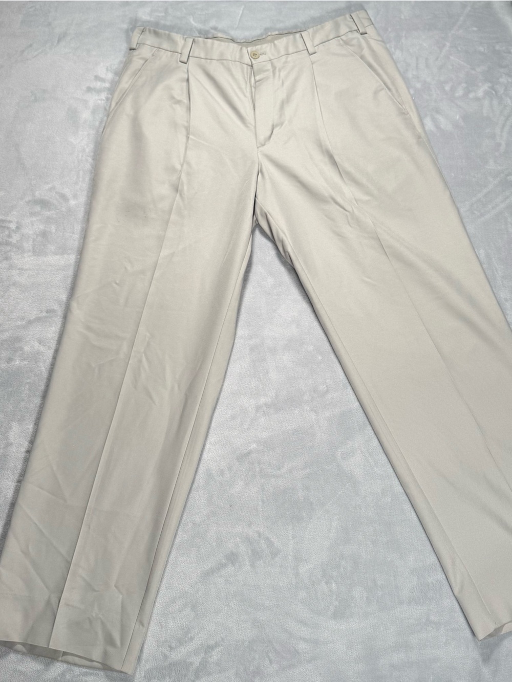 Nike Golf Dri-FIT Khaki Golf Pants Mens 34x32 Beige Performance Flat Front